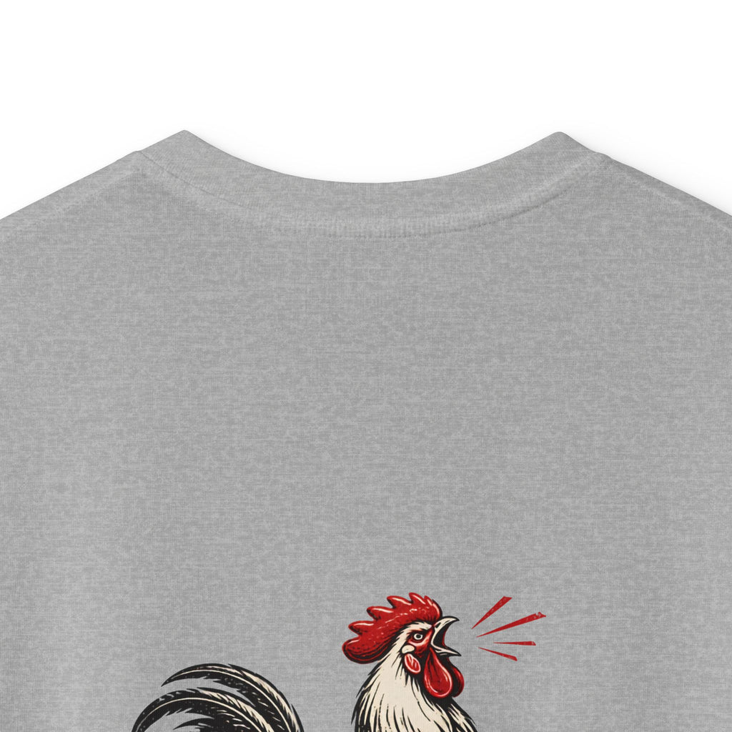 Kids Tee – 'Excel Hard or Go Home' Rooster Motivational Graphic