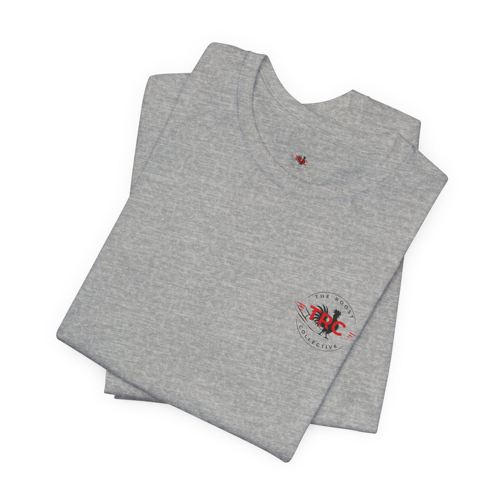 Camping Crew Graphic Tee — "Roosted Happy, Relax Easy" Outdoor Family T-Shirt