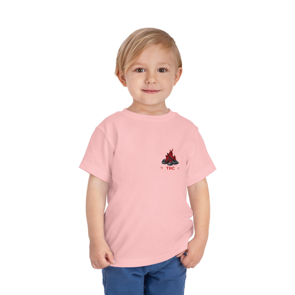 Toddler Tee — Family Camping Campfire Silhouette | Outdoor Adventure Kids Shirt