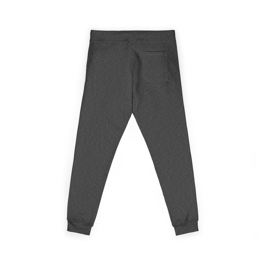 Embroidered Lion Crest Sweatpants — Navy Fleece Joggers