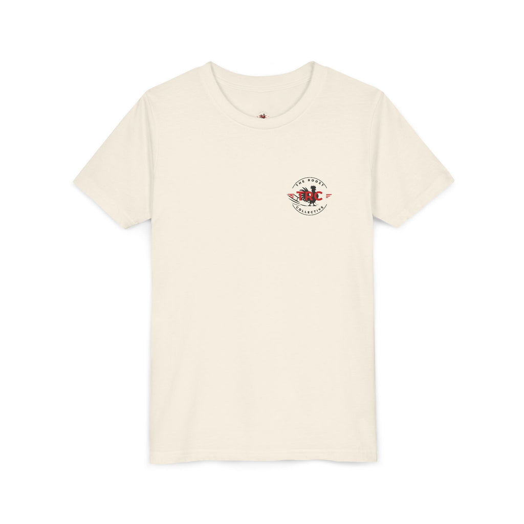 Throw a Roost Youth Tee — Rooster Graphic Kids T-Shirt