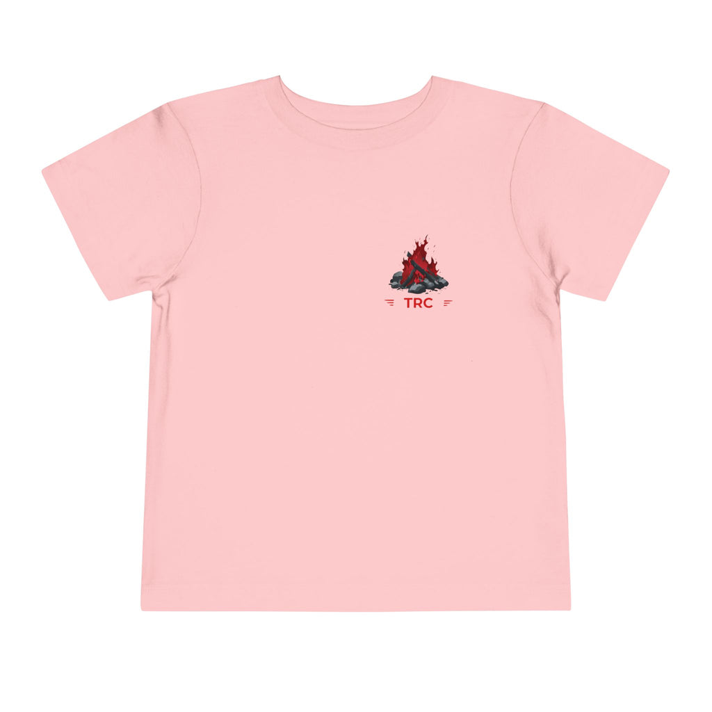 Toddler Tee — Family Camping Campfire Silhouette | Outdoor Adventure Kids Shirt