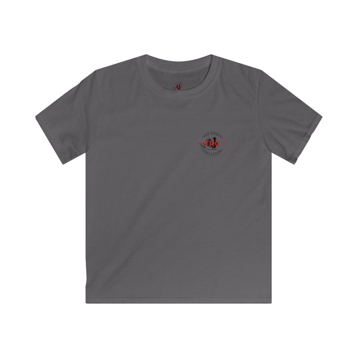 Kids Tee – 'Excel Hard or Go Home' Rooster Motivational Graphic