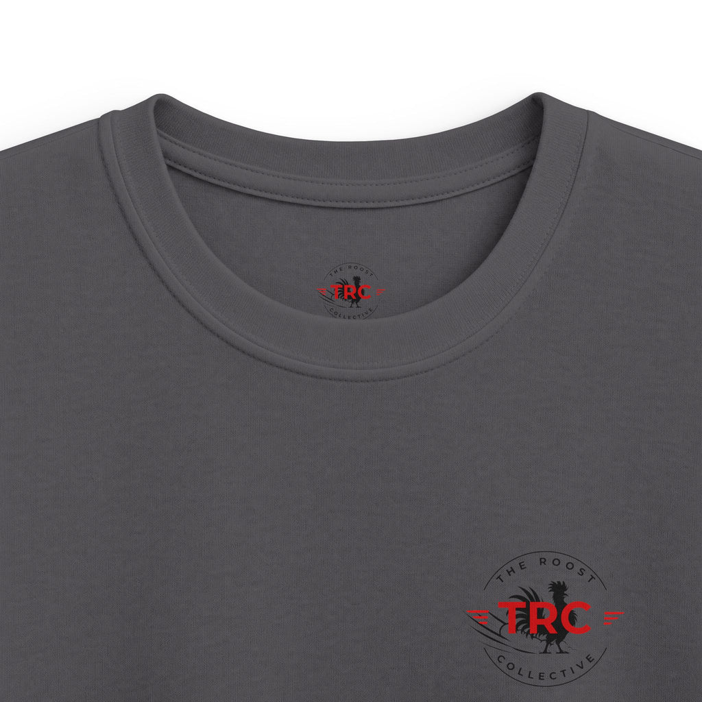 Kids Tee – 'Excel Hard or Go Home' Rooster Motivational Graphic