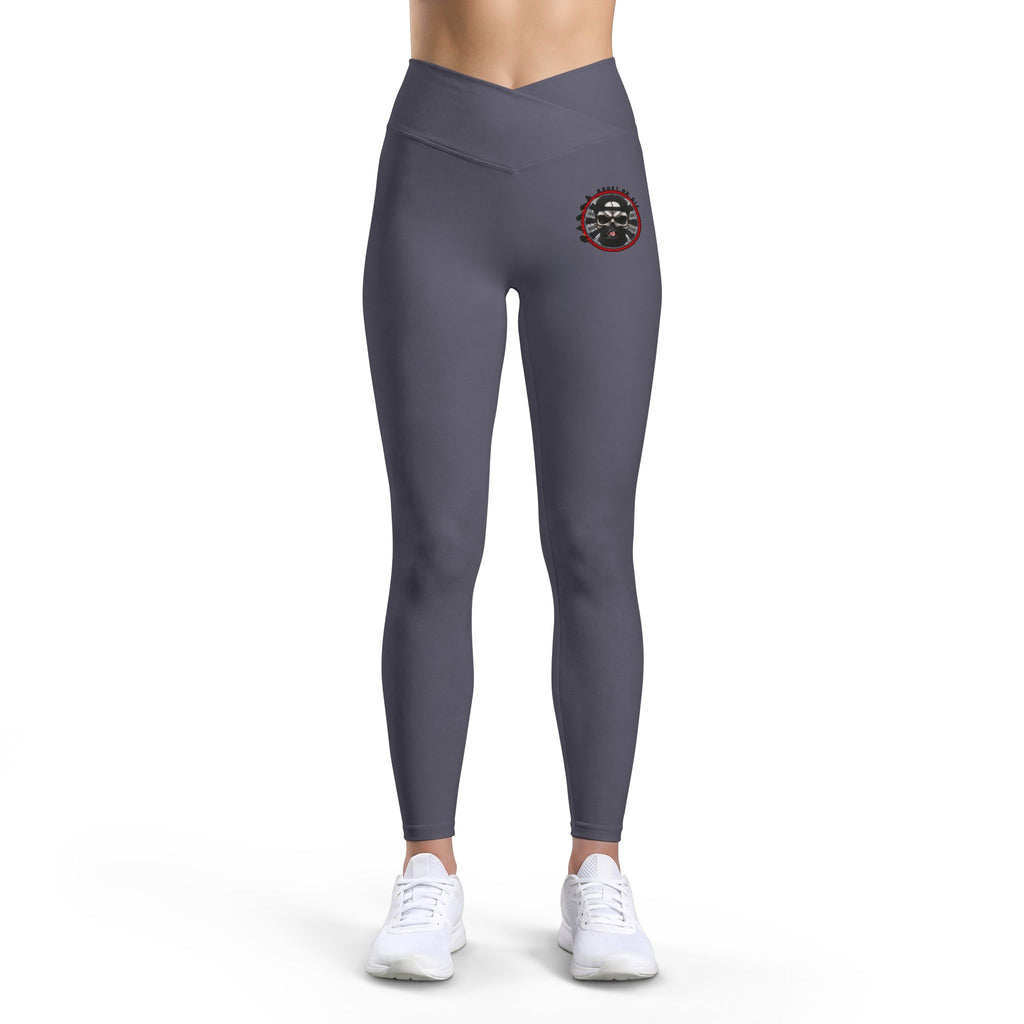 Luxe Women’s Leggings — Vintage Kiss Logo High-Waist Activewear
