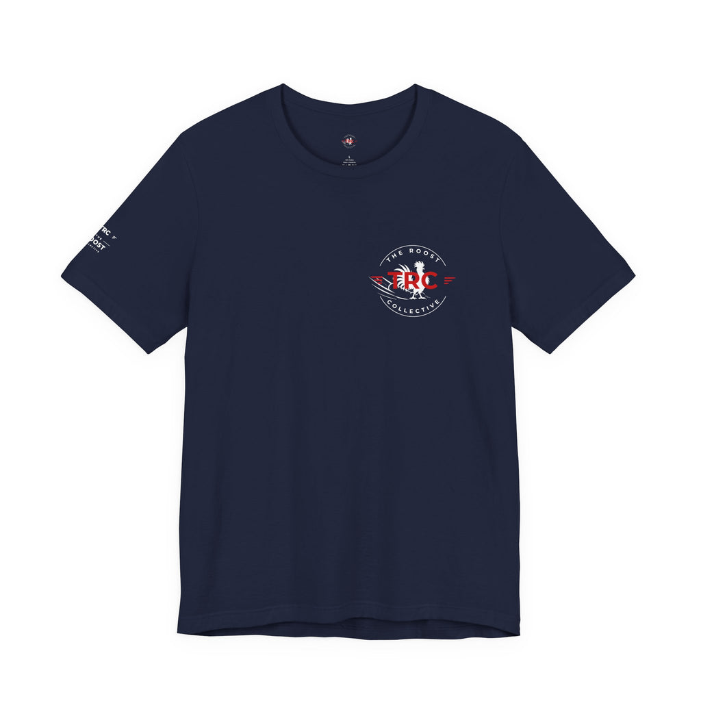 Roost Racing Tee — "We Build to Roost, Built for the Bold" Graphic T-Shirt