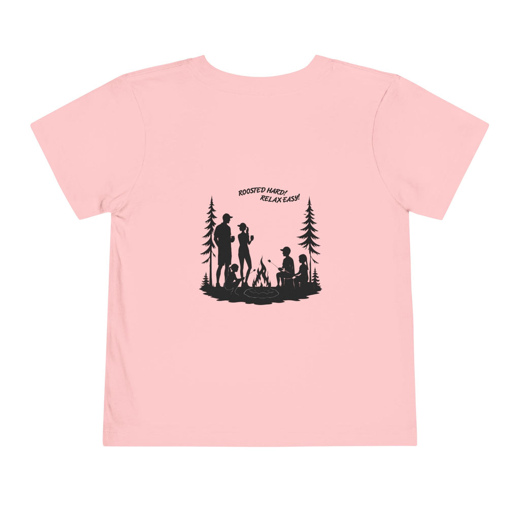 Toddler Tee — Family Camping Campfire Silhouette | Outdoor Adventure Kids Shirt