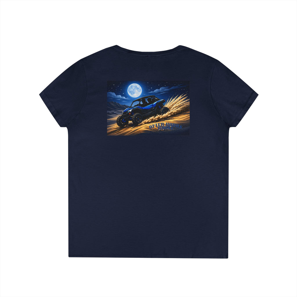 Vintage RC Beetle V-Neck Tee — Night Desert Racing Graphic