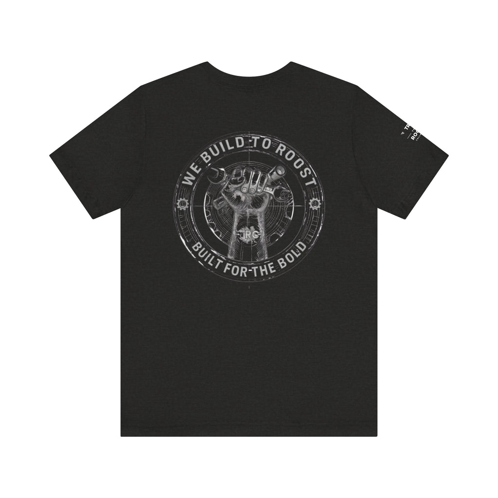 Roost Racing Tee — "We Build to Roost, Built for the Bold" Graphic T-Shirt