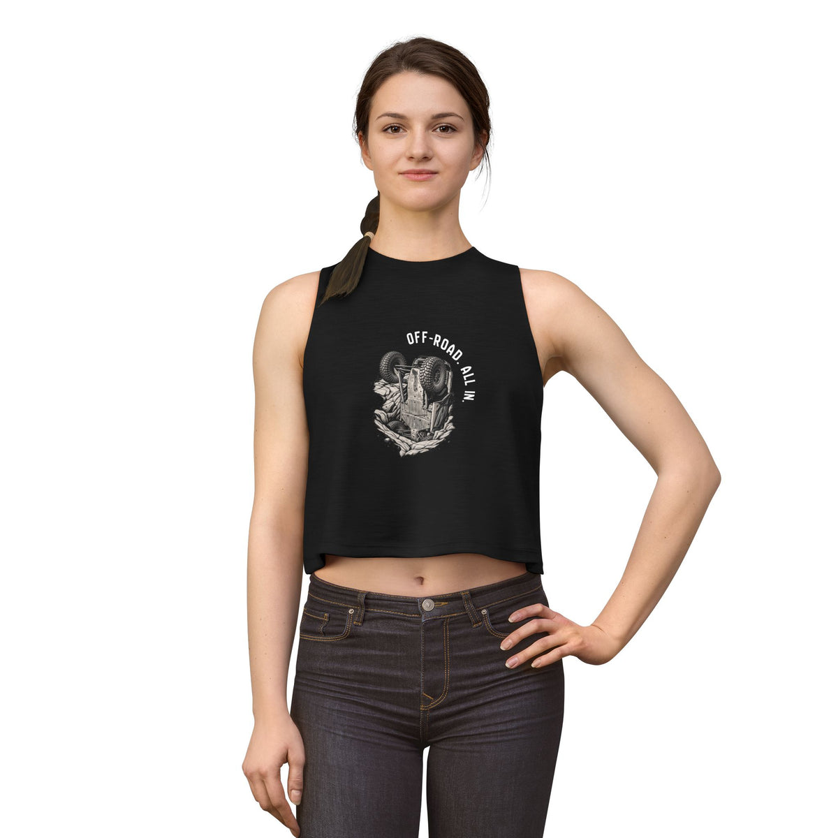 Rooster Crew Crop Top – Mud Roost Farm Animal Graphic Tank