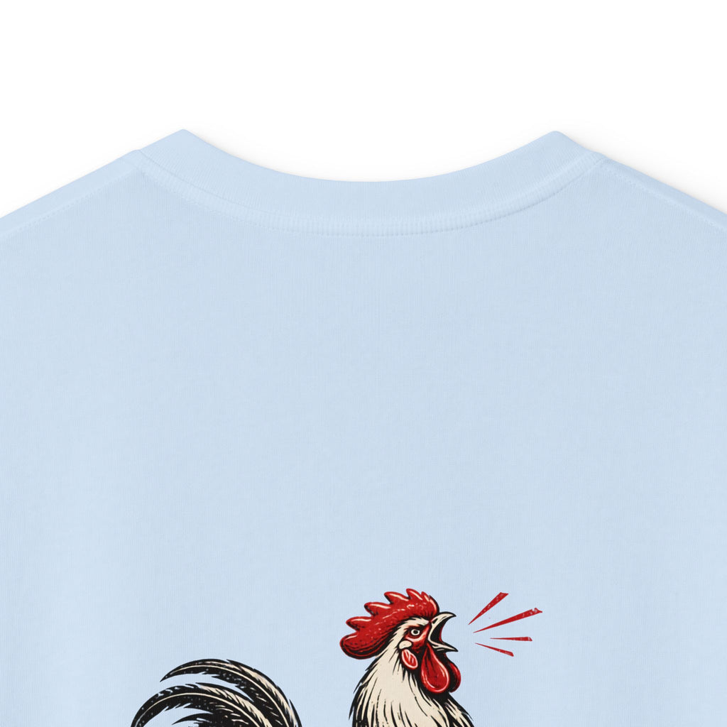 Kids Tee – 'Excel Hard or Go Home' Rooster Motivational Graphic