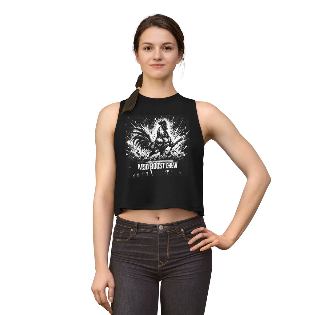 Rooster Crew Crop Top – Mud Roost Farm Animal Graphic Tank