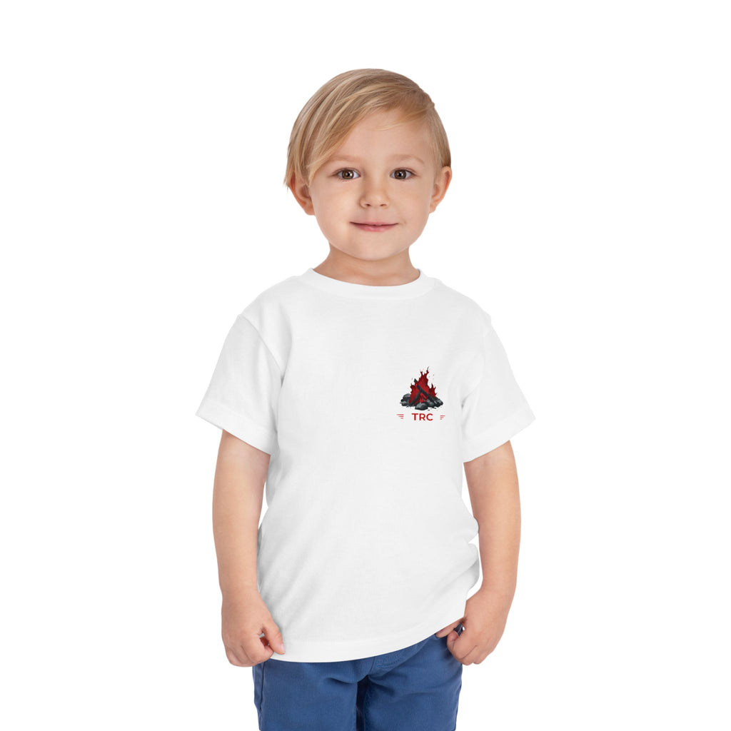 Toddler Tee — Family Camping Campfire Silhouette | Outdoor Adventure Kids Shirt