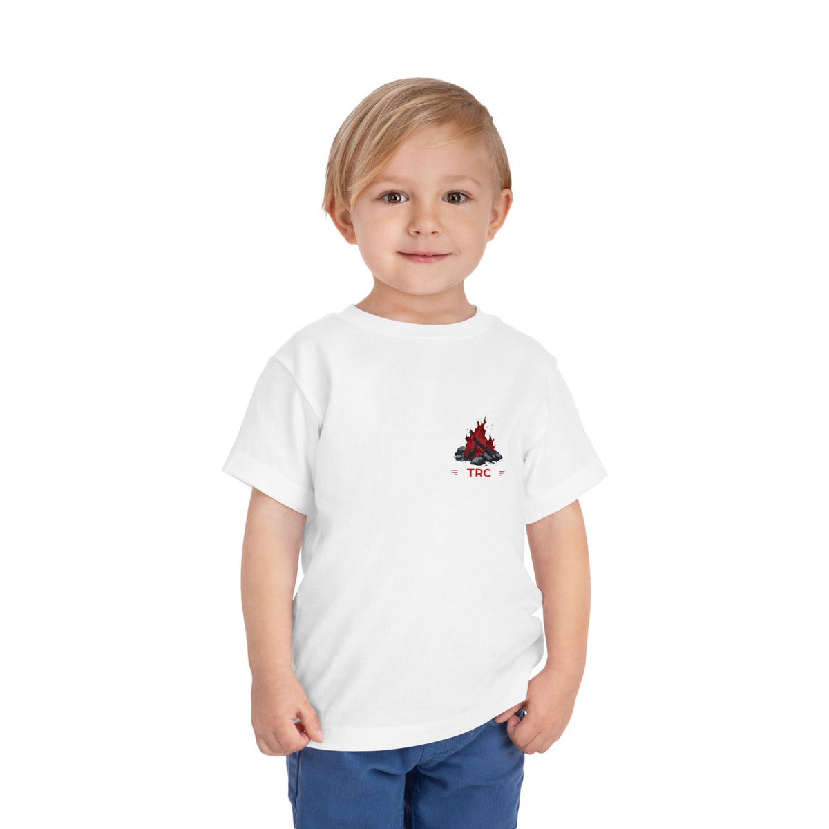 Toddler Tee — Family Camping Campfire Silhouette | Outdoor Adventure Kids Shirt