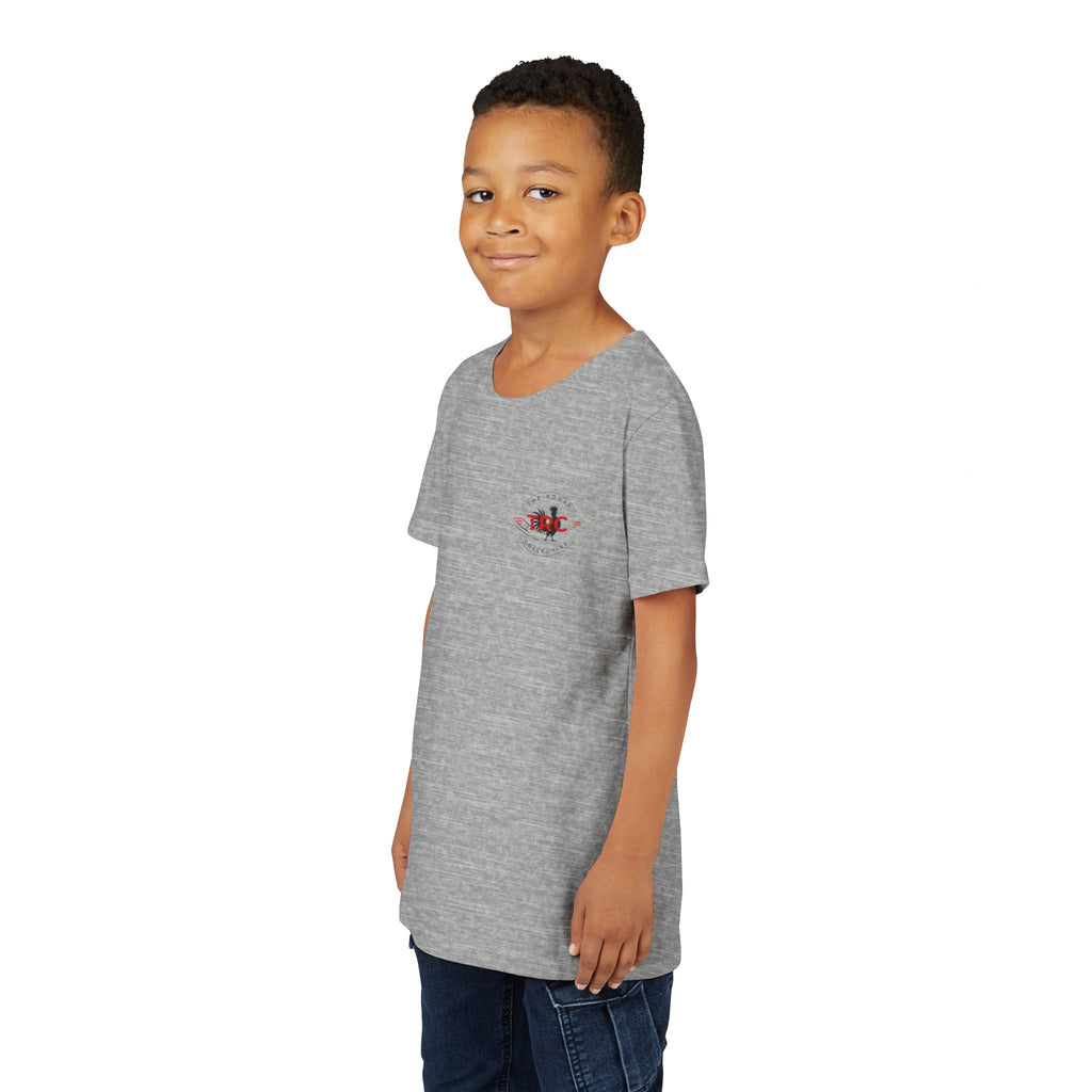 Throw a Roost Youth Tee — Rooster Graphic Kids T-Shirt