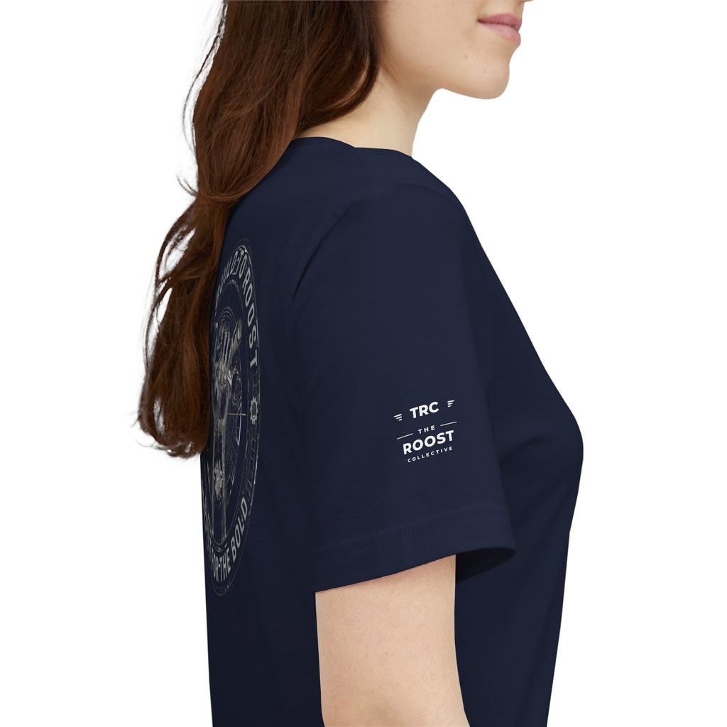 Roost Racing Tee — "We Build to Roost, Built for the Bold" Graphic T-Shirt