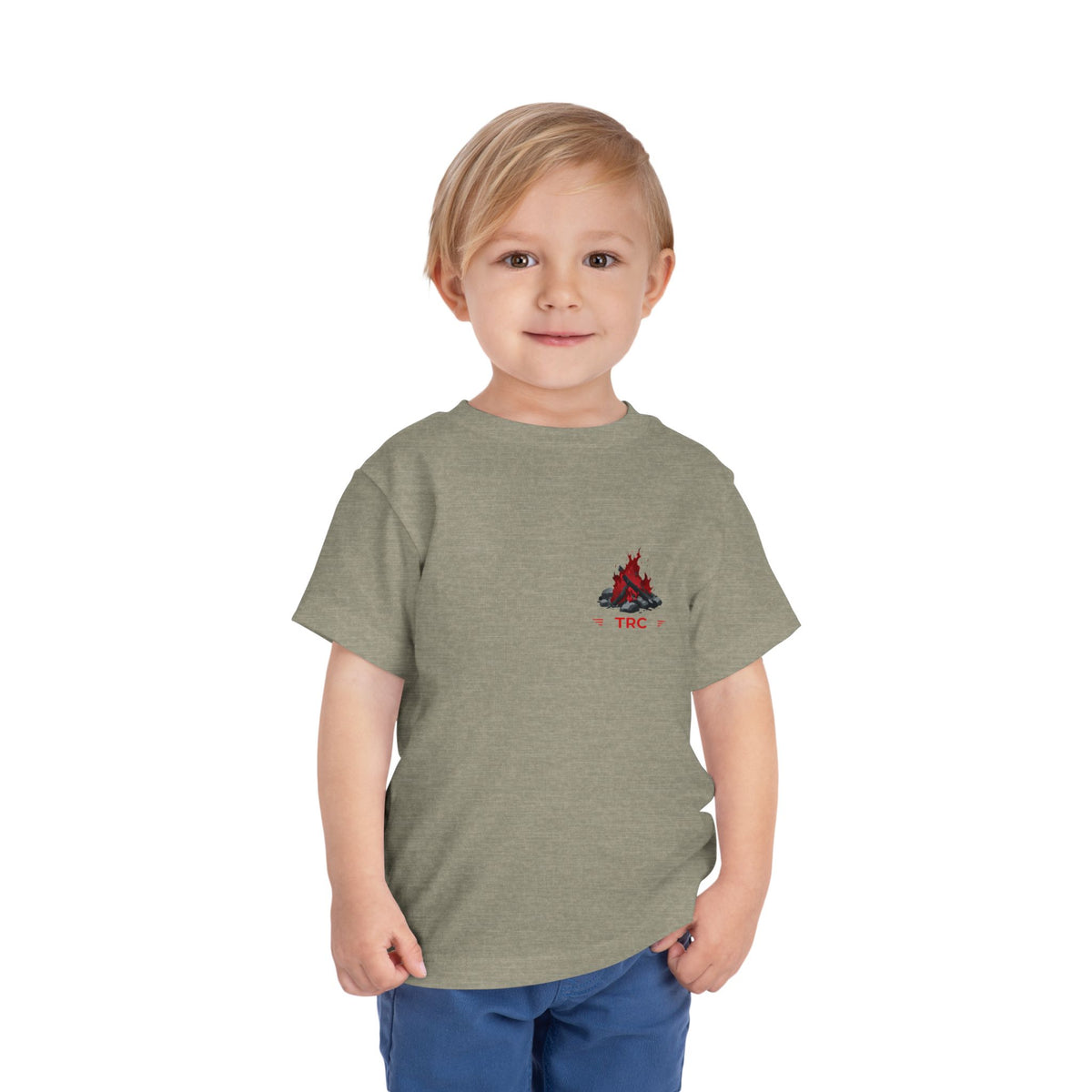 Toddler Tee — Family Camping Campfire Silhouette | Outdoor Adventure Kids Shirt