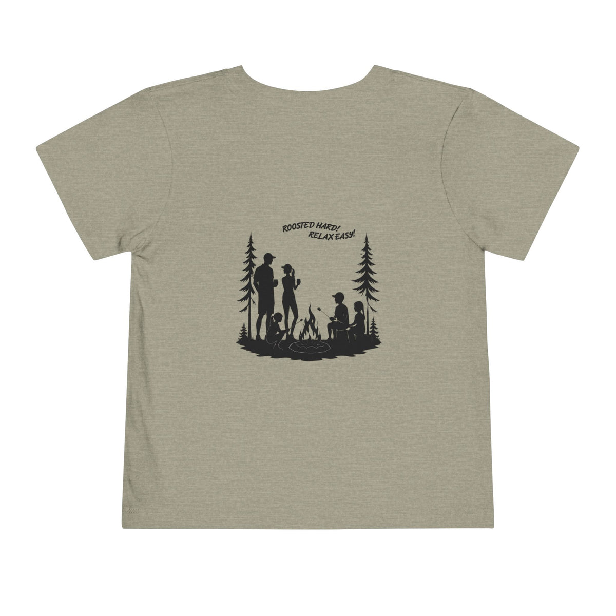 Toddler Tee — Family Camping Campfire Silhouette | Outdoor Adventure Kids Shirt