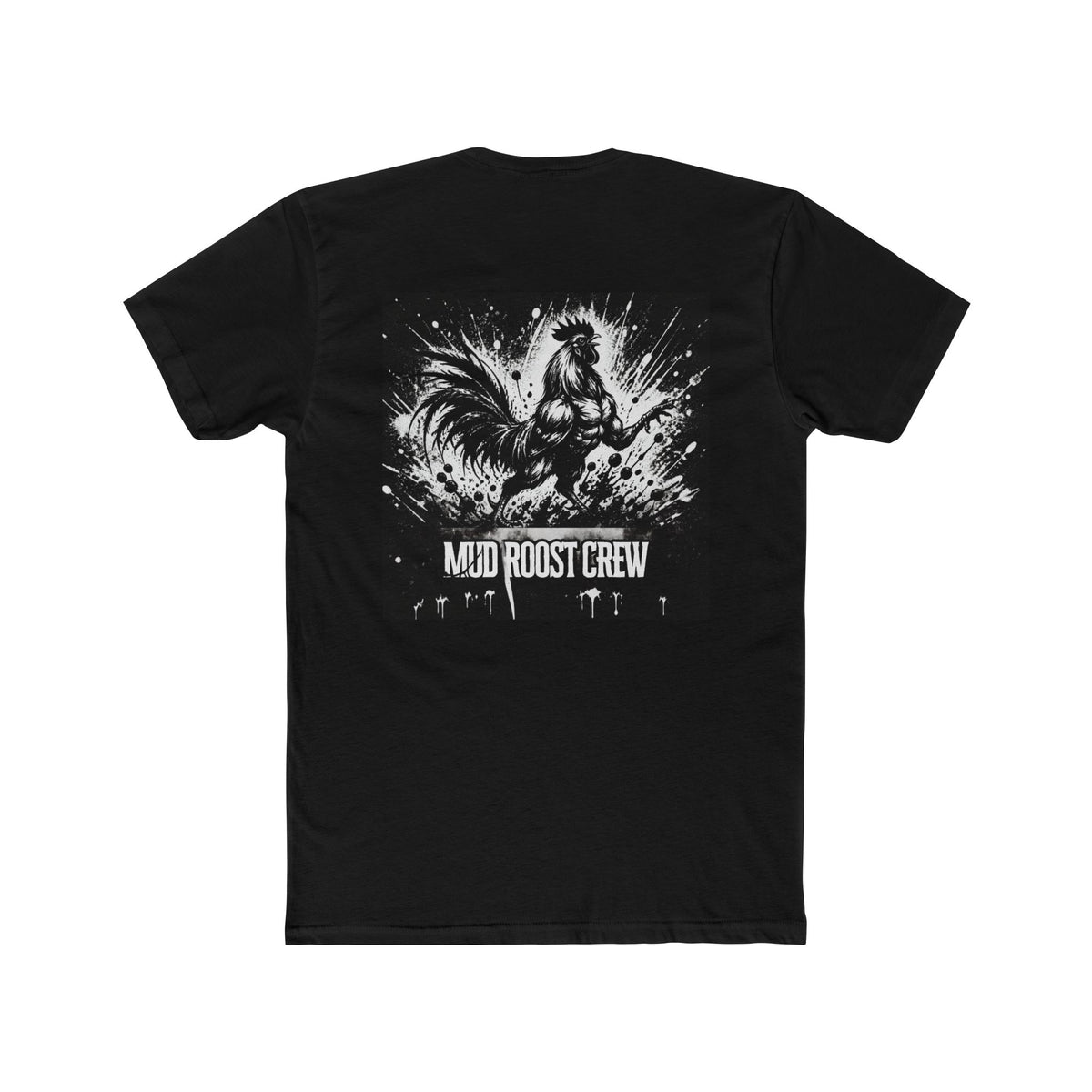 Mud Roost Crew Graphic Tee — Rooster Illustration Streetwear