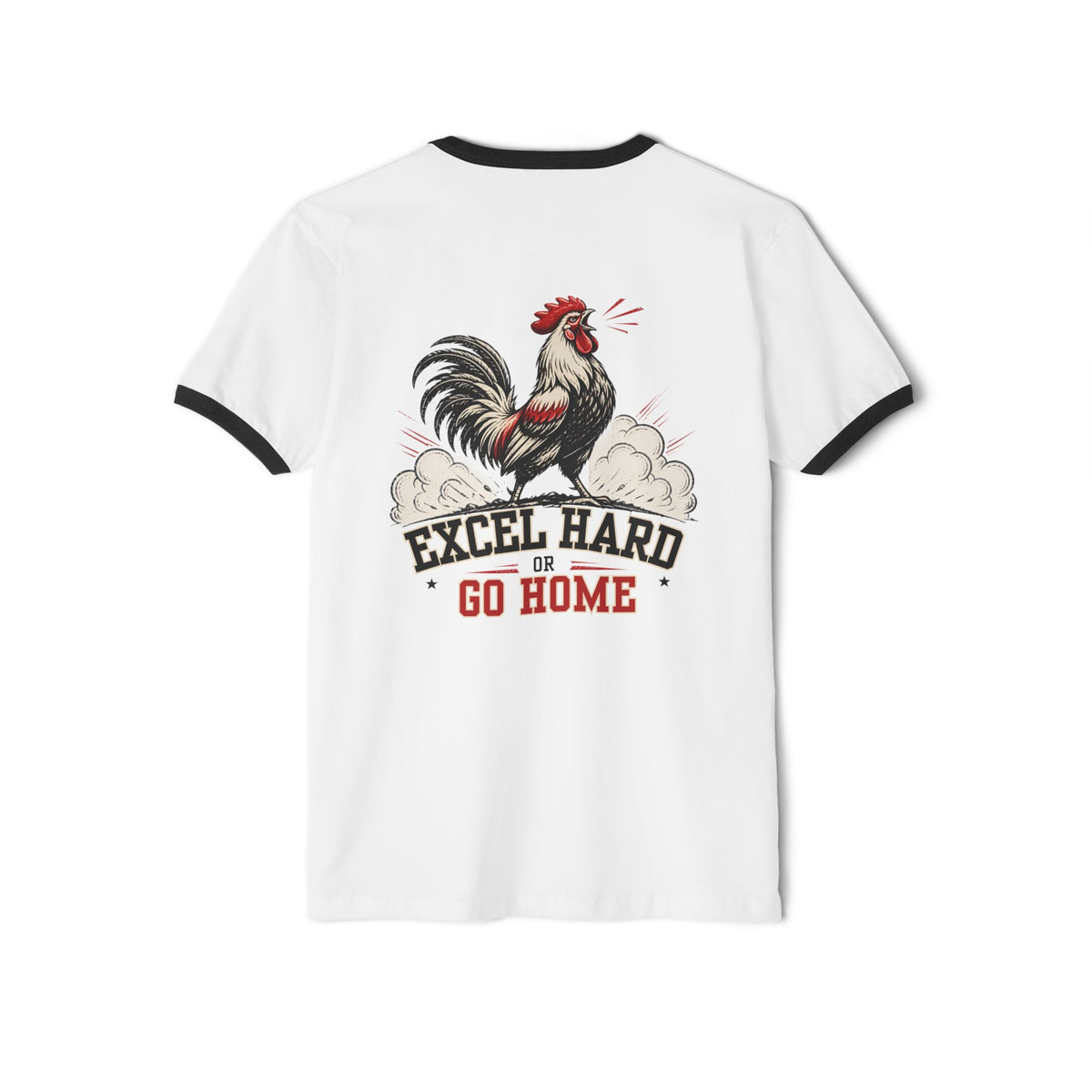 Rooster 'Excel Hard or Go Home' Ringer T-Shirt