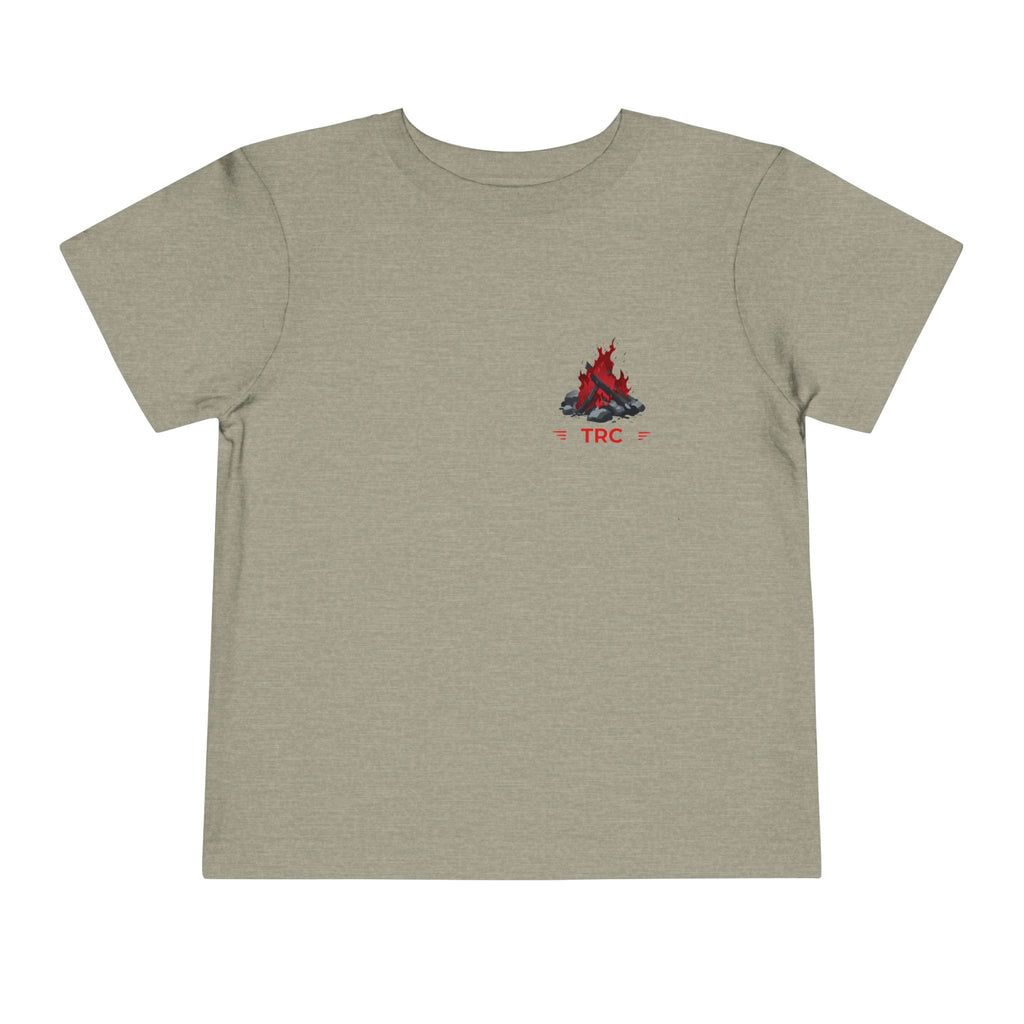 Toddler Tee — Family Camping Campfire Silhouette | Outdoor Adventure Kids Shirt