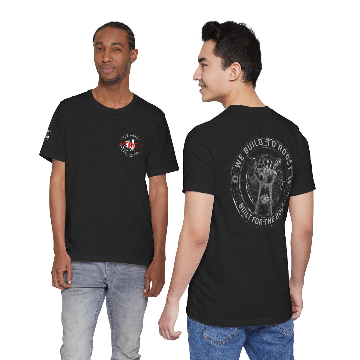 Roost Racing Tee — "We Build to Roost, Built for the Bold" Graphic T-Shirt