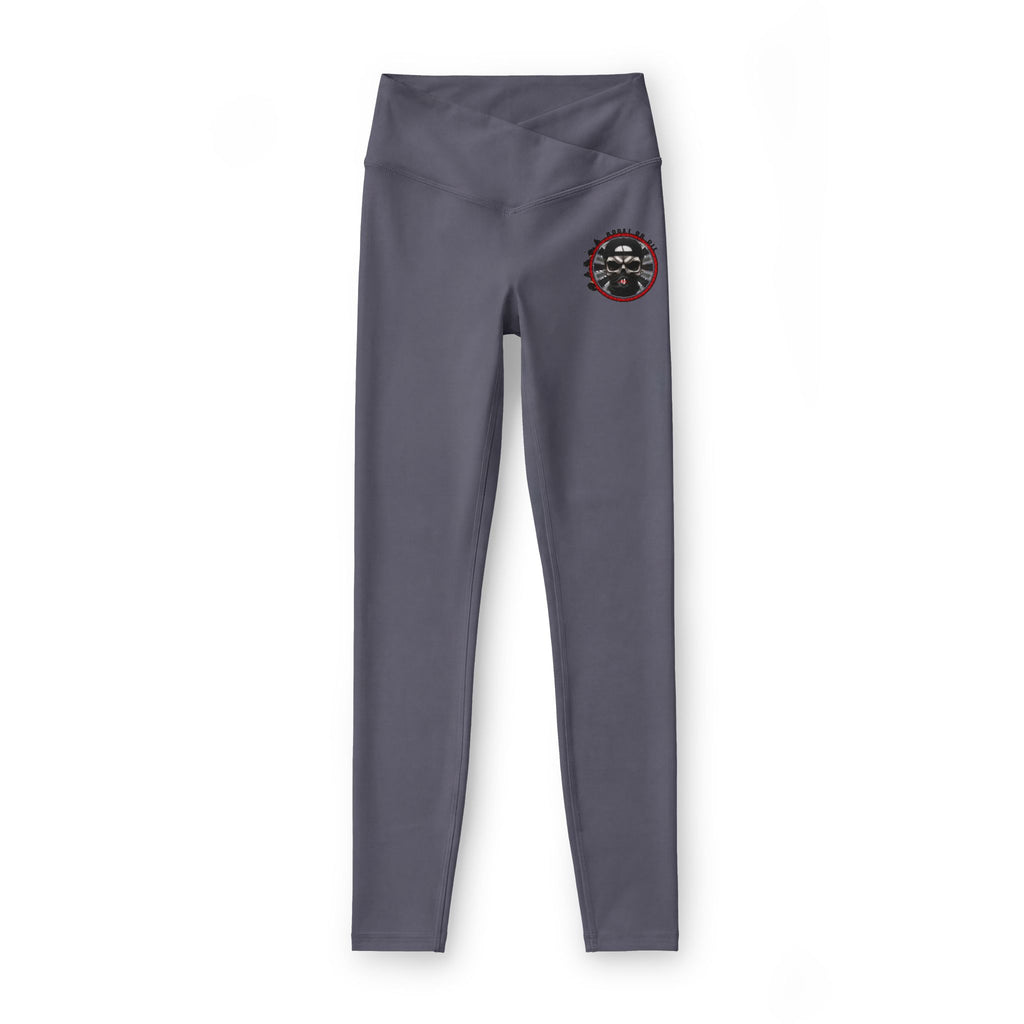 Luxe Women’s Leggings — Vintage Kiss Logo High-Waist Activewear