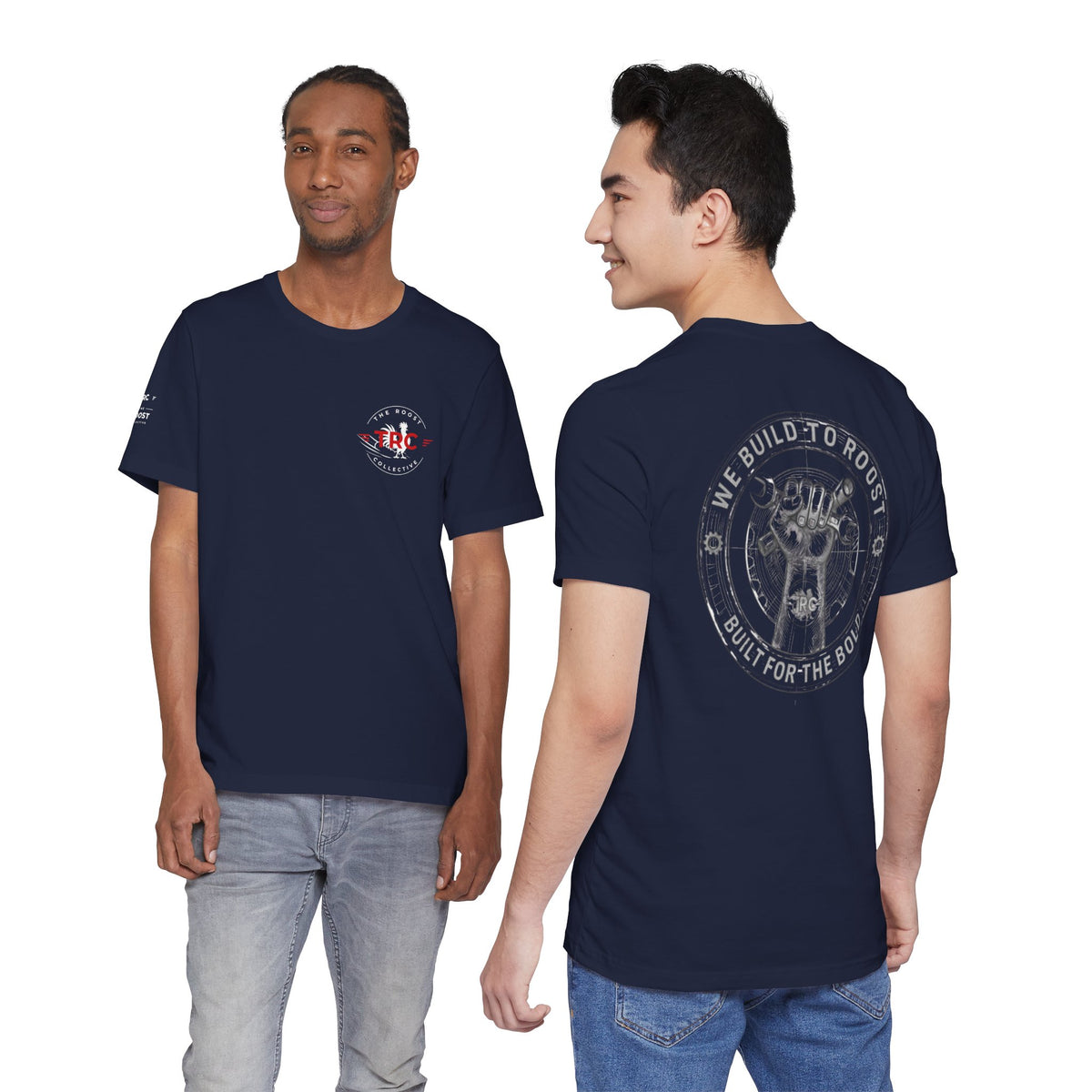 Roost Racing Tee — "We Build to Roost, Built for the Bold" Graphic T-Shirt